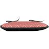 Ambesonne Valentine Chair Seating Cushion Set of 4, Different Types of Heart Shapes Romance Love Theme Watercolor Striped Art, Anti-Slip Seat Padding for Kitchen & Patio, 16″x16″, Pink Black White(Coral Cream Salmon)