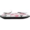 Ambesonne Valentine Chair Seating Cushion Set of 4, Different Types of Heart Shapes Romance Love Theme Watercolor Striped Art, Anti-Slip Seat Padding for Kitchen & Patio, 16″x16″, Pink Black White(Pink Black White)