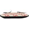 Ambesonne Valentine Chair Seating Cushion Set of 4, Different Types of Heart Shapes Romance Love Theme Watercolor Striped Art, Anti-Slip Seat Padding for Kitchen & Patio, 16″x16″, Pink Black White(Coral and Cream)