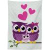 Ambesonne Valentine Tablecloth, Heart Shaped Lollipops Candies with Spirals Romantic Love Theme Pattern, Dining Room Kitchen Rectangular Table Cover, 52″ X 70″, Pink Purple(Purple Yellow)