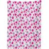 Ambesonne Valentine Tablecloth, Heart Shaped Lollipops Candies with Spirals Romantic Love Theme Pattern, Dining Room Kitchen Rectangular Table Cover, 52″ X 70″, Pink Purple(Pink Purple)
