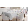 Ambesonne Valentine Tablecloth, Heart Shaped Lollipops Candies with Spirals Romantic Love Theme Pattern, Dining Room Kitchen Rectangular Table Cover, 52″ X 70″, Pink Purple(Purple Blue)