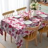 Ambesonne Valentines Tablecloth, Doodle Hand Drawns Love and Affection with Many Patterns, Rectangular Table Cover for Dining Room Kitchen Decor, 60″ X 84″, Pink Ruby