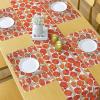 Ambesonne Xo Table Runner, Hugs and Kisses Pattern Love You Affection Expression Sign Print, Dining Room Kitchen Rectangular Runner, 16″ X 90″, White Charcoal(Orange and Ivory)