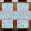 Ambesonne Xo Table Runner, Hugs and Kisses Pattern Love You Affection Expression Sign Print, Dining Room Kitchen Rectangular Runner, 16″ X 90″, White Charcoal(Blue White)