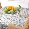 Ambesonne Xo Table Runner, Hugs and Kisses Pattern Love You Affection Expression Sign Print, Dining Room Kitchen Rectangular Runner, 16″ X 90″, White Charcoal(White Charcoal)