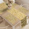Ambesonne Xo Table Runner, Hugs and Kisses Pattern Love You Affection Expression Sign Print, Dining Room Kitchen Rectangular Runner, 16″ X 90″, White Charcoal(Pastel Yellow Brown)