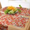 Ambesonne Xo Table Runner, Hugs and Kisses Pattern Love You Affection Expression Sign Print, Dining Room Kitchen Rectangular Runner, 16″ X 90″, White Charcoal(Orange and Ivory)