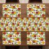 Ambesonne Xo Table Runner, Hugs and Kisses Pattern Love You Affection Expression Sign Print, Dining Room Kitchen Rectangular Runner, 16″ X 90″, White Charcoal(Burnt Sienna and Yellow)