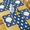 Ambesonne Xo Table Runner, Hugs and Kisses Pattern Love You Affection Expression Sign Print, Dining Room Kitchen Rectangular Runner, 16″ X 90″, White Charcoal(Night Blue Red White)