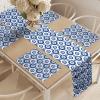 Ambesonne Xo Table Runner, Hugs and Kisses Pattern Love You Affection Expression Sign Print, Dining Room Kitchen Rectangular Runner, 16″ X 90″, White Charcoal(Blue Pale Blue White)