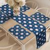 Ambesonne Xo Table Runner, Hugs and Kisses Pattern Love You Affection Expression Sign Print, Dining Room Kitchen Rectangular Runner, 16″ X 90″, White Charcoal(Night Blue Red White)