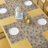 Ambesonne Xo Table Runner, Hugs and Kisses Pattern Love You Affection Expression Sign Print, Dining Room Kitchen Rectangular Runner, 16″ X 90″, White Charcoal(Tan Orange Marigold)