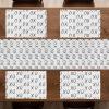 Ambesonne Xo Table Runner, Hugs and Kisses Pattern Love You Affection Expression Sign Print, Dining Room Kitchen Rectangular Runner, 16″ X 90″, White Charcoal(White Charcoal)