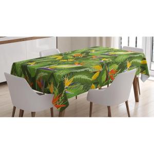 Ambesonne Valentine Tablecloth, Heart Shaped Lollipops Candies with Spirals Romantic Love Theme Pattern, Dining Room Kitchen Rectangular Table Cover, 52″ X 70″, Pink Purple(Orange Yellow)