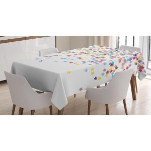 Ambesonne Valentine Tablecloth, Heart Shaped Lollipops Candies with Spirals Romantic Love Theme Pattern, Dining Room Kitchen Rectangular Table Cover, 52″ X 70″, Pink Purple(Purple Blue)