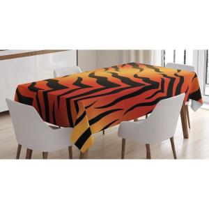 Ambesonne Valentine Tablecloth, Heart Shaped Lollipops Candies with Spirals Romantic Love Theme Pattern, Dining Room Kitchen Rectangular Table Cover, 52″ X 70″, Pink Purple(Yellow Orange)