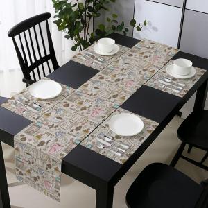 Ambesonne Xo Table Runner, Hugs and Kisses Pattern Love You Affection Expression Sign Print, Dining Room Kitchen Rectangular Runner, 16″ X 90″, White Charcoal(Pink Beige)
