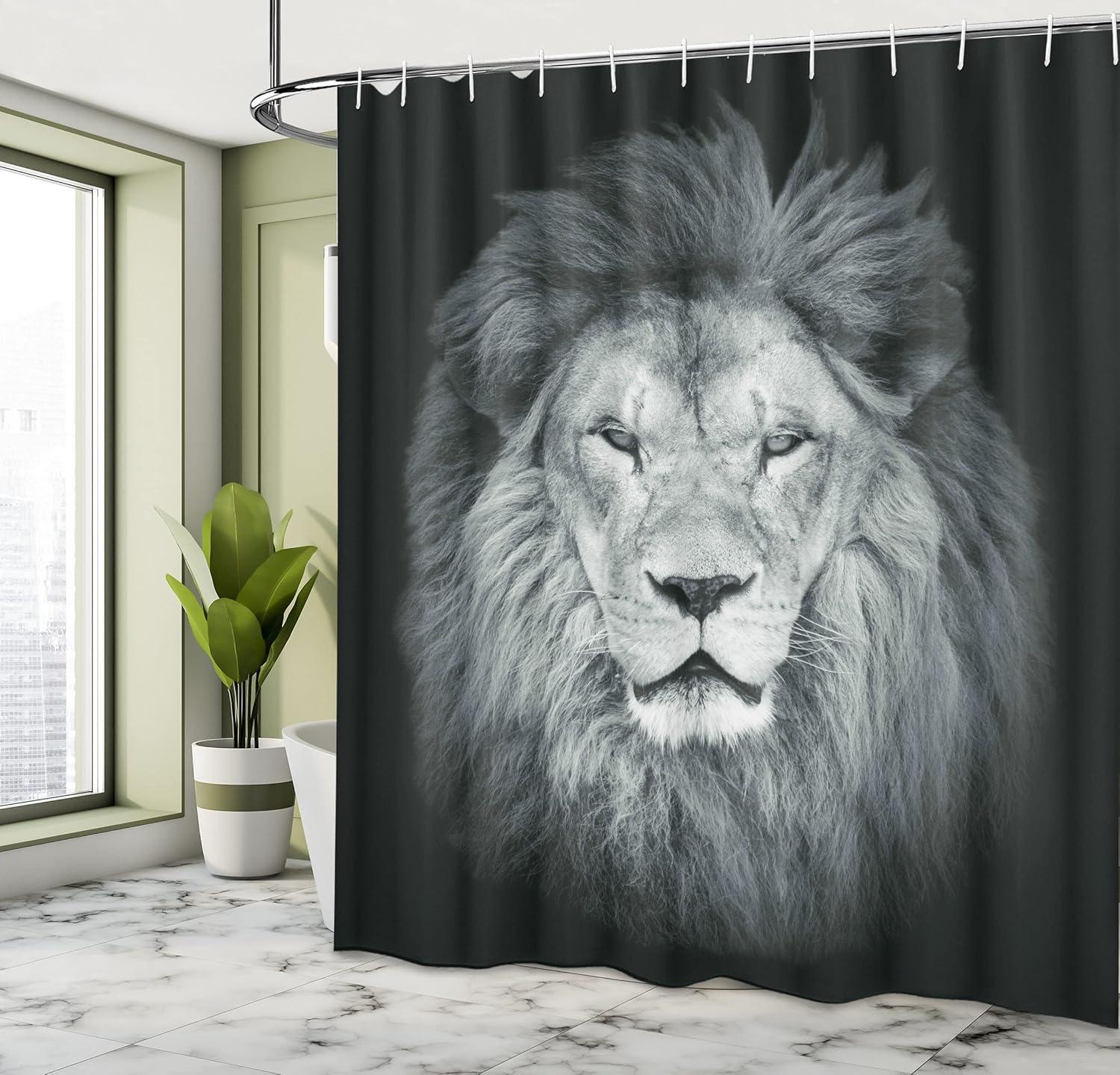 imageAmbesonne Cartoon Stall Shower Curtain Happy Rubber Duck and Bubbles Pattern Theme Art Fabric Bathroom Decor Set with Hooks 36 W x 72 L Yellow AquaGreen Grey