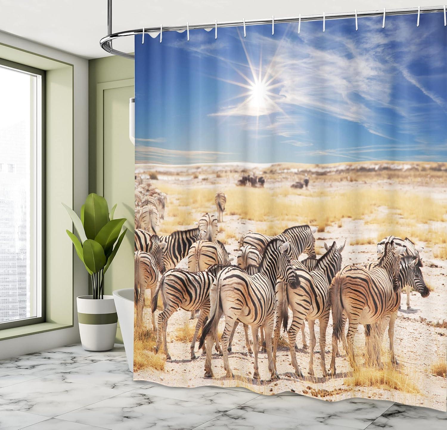 imageAmbesonne Halloween Shower Curtain Spiders Hanging from Their Traps Horror Inspired Design Grayscale Cartoon Cloth Fabric Bathroom Decor Set with Hooks 69 W x 70 L Charcoal Grey WhiteSky Blue Off White Ecru