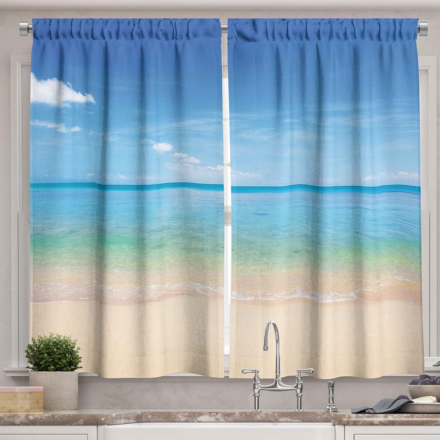 imageAmbesonne Red Kitchen Curtains Cartoon Style Motorcycle Bike Illustration on The White Background Design Print Window Drapes 2 Panel Set for Kitchen Cafe Decor 55 X 39 Black RubyCream Sky Blue Turquoise