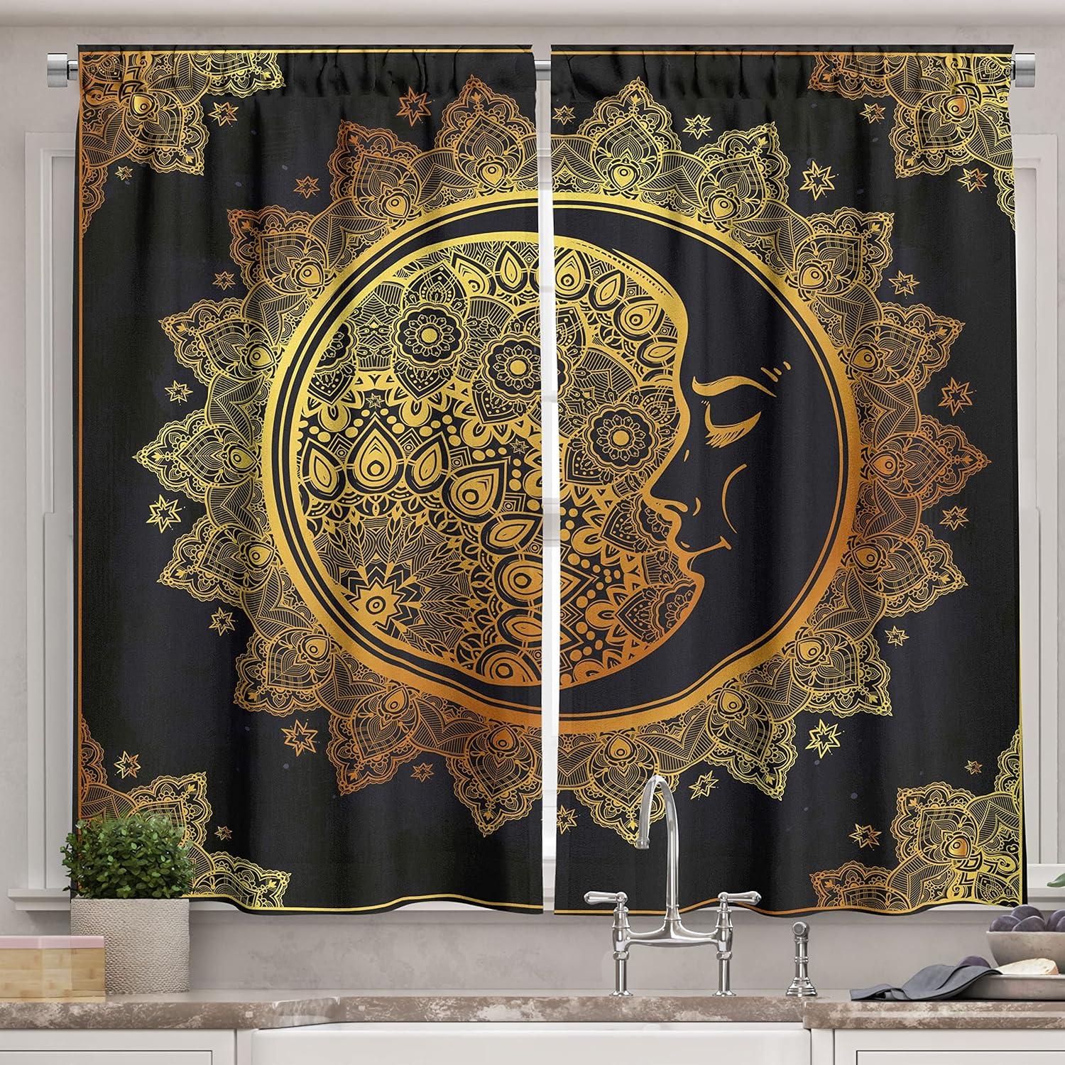 imageAmbesonne Red Kitchen Curtains Cartoon Style Motorcycle Bike Illustration on The White Background Design Print Window Drapes 2 Panel Set for Kitchen Cafe Decor 55 X 39 Black RubyGrey Charcoal