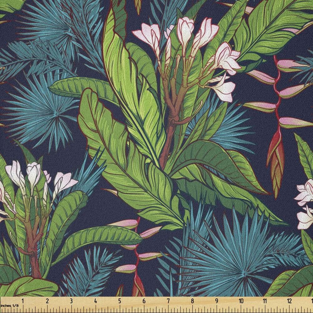 imageAmbesonne Boxer Dog Fabric by The Yard Cartoon Purebred Dogs Paw Prints and Bones Microfiber Fabric for Arts and Crafts Textiles amp Decor 1 Yard Brown CaramelGreen Teal