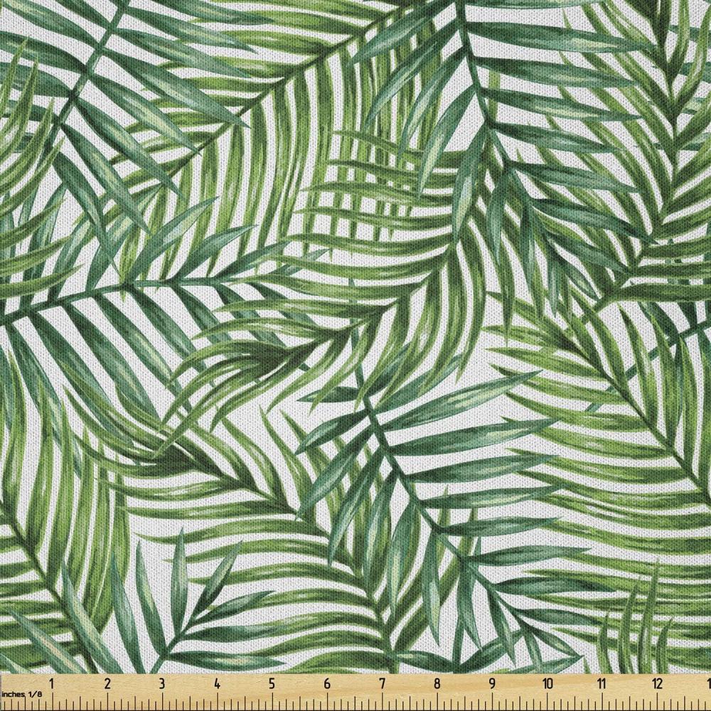 imageAmbesonne Boxer Dog Fabric by The Yard Cartoon Purebred Dogs Paw Prints and Bones Microfiber Fabric for Arts and Crafts Textiles amp Decor 1 Yard Brown CaramelGreen White