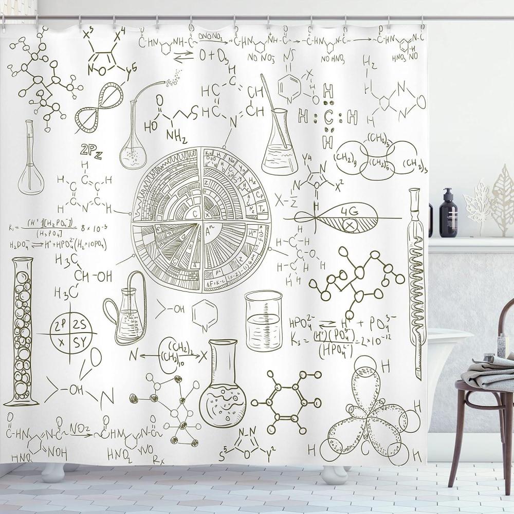 imageAmbesonne Cartoon Stall Shower Curtain Happy Rubber Duck and Bubbles Pattern Theme Art Fabric Bathroom Decor Set with Hooks 36 W x 72 L Yellow AquaWhite Umber