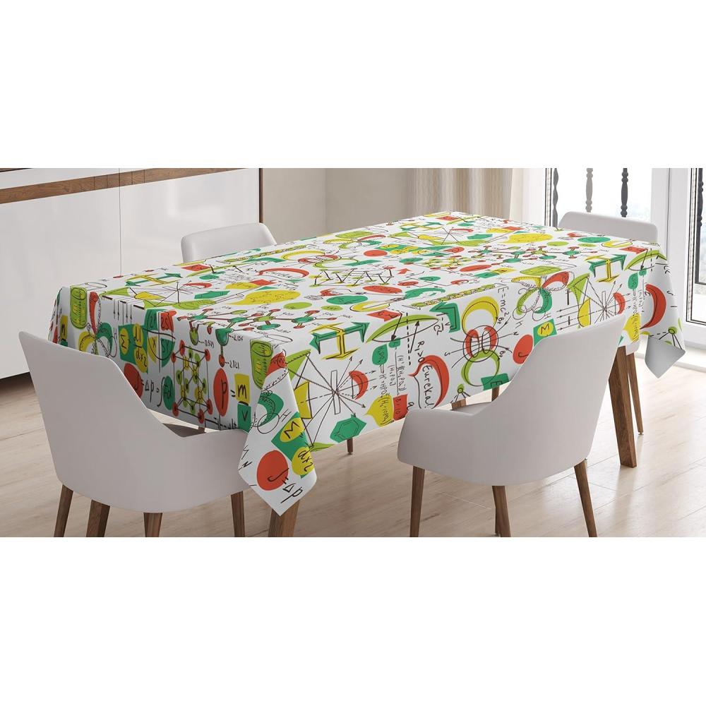 imageAmbesonne Love Tablecloth Pattern of Hearts and Romantic Wedding Theme Celebration Valentines Rectangular Table Cover for Dining Room Kitchen Decor 60 X 84 Pink WhiteApple Green