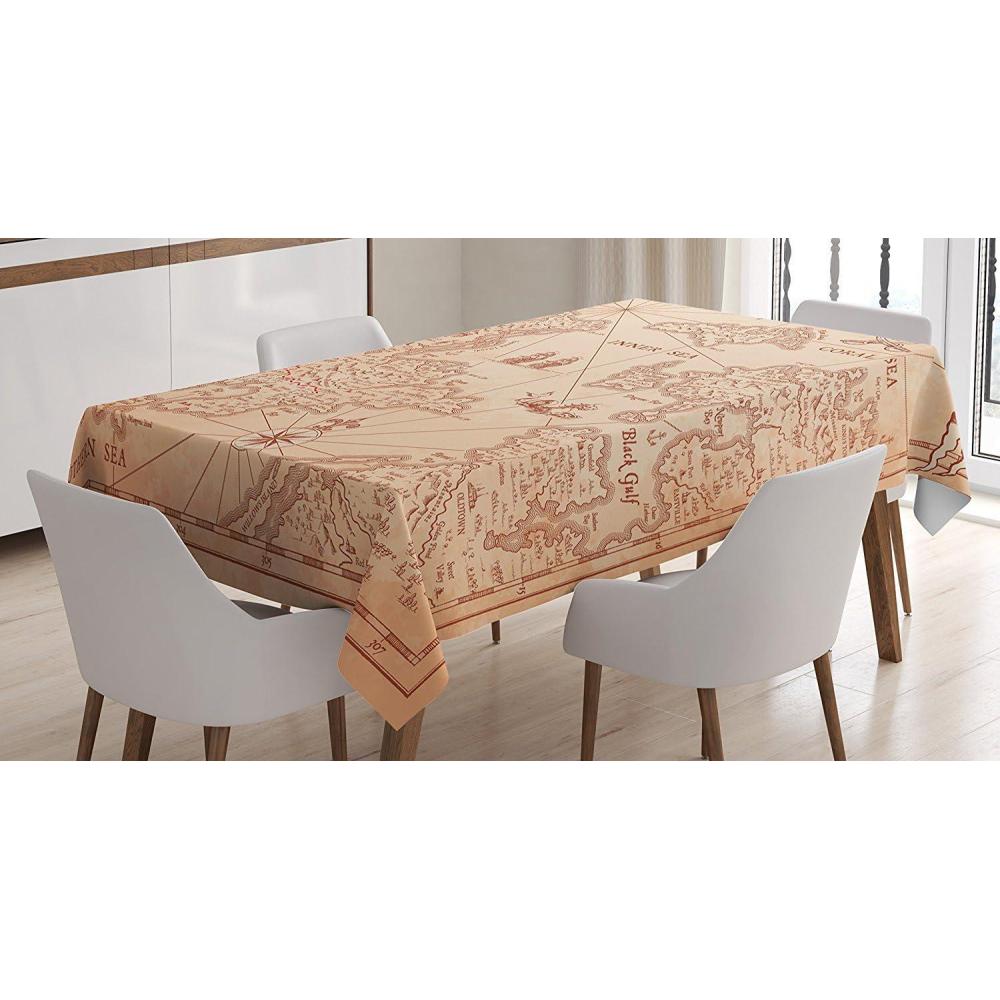imageAmbesonne Love Tablecloth Pattern of Hearts and Romantic Wedding Theme Celebration Valentines Rectangular Table Cover for Dining Room Kitchen Decor 60 X 84 Pink WhiteBeige