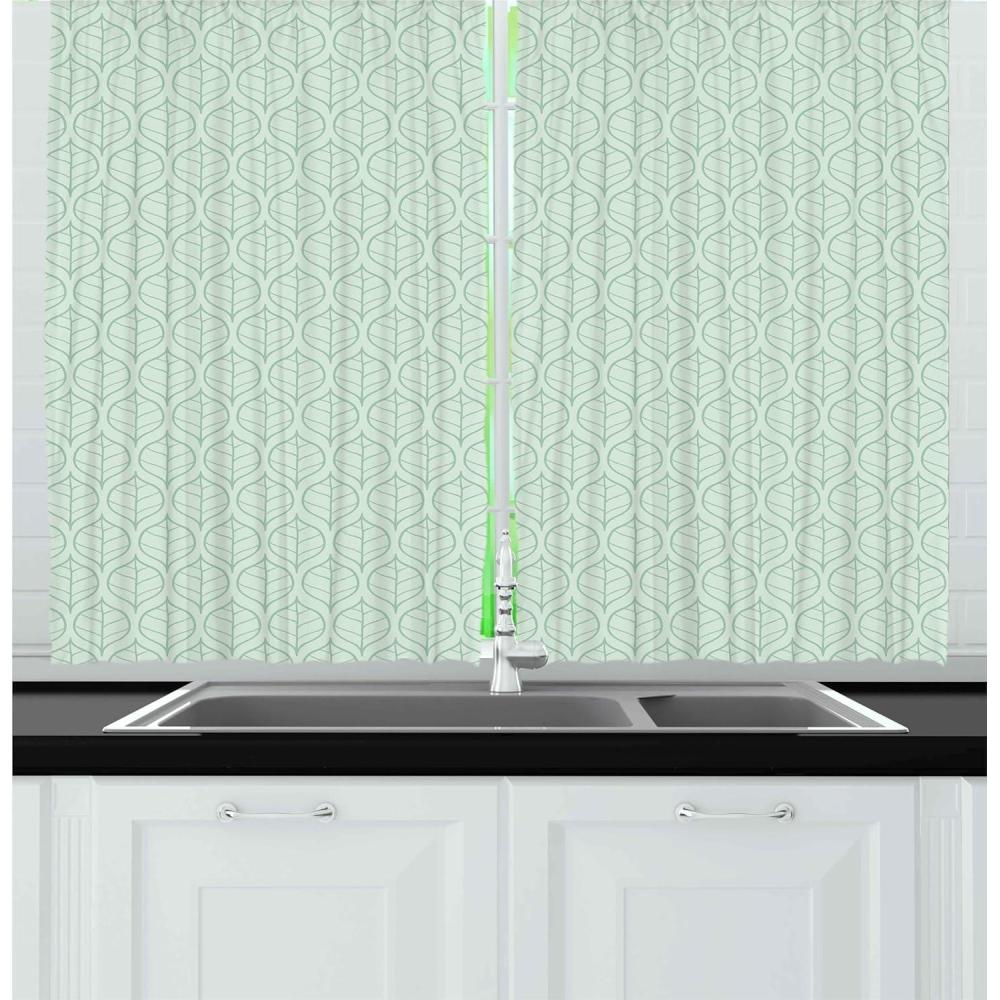 imageAmbesonne Red Kitchen Curtains Cartoon Style Motorcycle Bike Illustration on The White Background Design Print Window Drapes 2 Panel Set for Kitchen Cafe Decor 55 X 39 Black RubyGreen