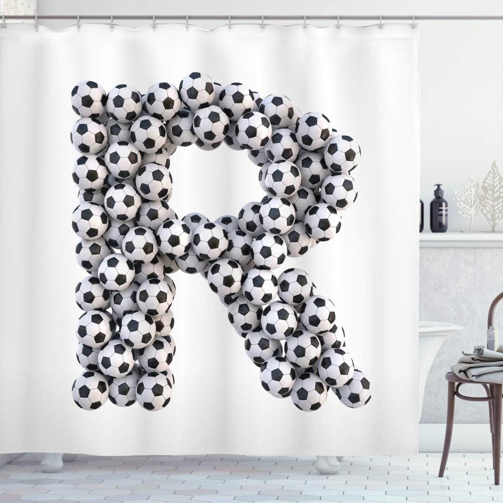 imageAmbesonne Superhero Shower Curtain Bulldog Superheroes Fun Cartoon Puppies in Disguise Costume Dogs Print Cloth Fabric Bathroom Decor Set with Hooks 69 W x 84 L Vermilion GreenBlack White