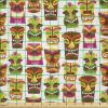 Ambesonne Boxer Dog Fabric by The Yard, Cartoon Purebred Dogs Paw Prints and Bones, Microfiber Fabric for Arts and Crafts Textiles & Decor, 1 Yard, Brown Caramel(Brown Beige)
