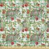 Ambesonne Boxer Dog Fabric by The Yard, Cartoon Purebred Dogs Paw Prints and Bones, Microfiber Fabric for Arts and Crafts Textiles & Decor, 1 Yard, Brown Caramel(Warm Taupe)