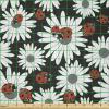 Ambesonne Boxer Dog Fabric by The Yard, Cartoon Purebred Dogs Paw Prints and Bones, Microfiber Fabric for Arts and Crafts Textiles & Decor, 1 Yard, Brown Caramel(Coral Black)