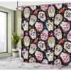 Ambesonne Cartoon Shower Curtain, Animal Map of The World for Cartoon Mountains Forests Happy Atlas, Cloth Fabric Bathroom Decor Set with Hooks, 69″ W x 84″ L, Yellow Green and Pale Blue(Black Green)