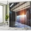 Ambesonne Cartoon Shower Curtain, Animal Map of The World for Cartoon Mountains Forests Happy Atlas, Cloth Fabric Bathroom Decor Set with Hooks, 69″ W x 84″ L, Yellow Green and Pale Blue(Marigold Blue)