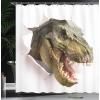 Ambesonne Cartoon Shower Curtain, Animal Map of The World for Cartoon Mountains Forests Happy Atlas, Cloth Fabric Bathroom Decor Set with Hooks, 69″ W x 84″ L, Yellow Green and Pale Blue(Green Army Green White)
