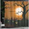 Ambesonne Cartoon Shower Curtain, Animal Map of The World for Cartoon Mountains Forests Happy Atlas, Cloth Fabric Bathroom Decor Set with Hooks, 69″ W x 84″ L, Yellow Green and Pale Blue(Brown Tan)