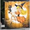 Ambesonne Cartoon Shower Curtain, Animal Map of The World for Cartoon Mountains Forests Happy Atlas, Cloth Fabric Bathroom Decor Set with Hooks, 69″ W x 84″ L, Yellow Green and Pale Blue(Orange and Black)
