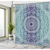 Ambesonne Cartoon Shower Curtain, Animal Map of The World for Cartoon Mountains Forests Happy Atlas, Cloth Fabric Bathroom Decor Set with Hooks, 69″ W x 84″ L, Yellow Green and Pale Blue(Night Blue)