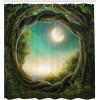 Ambesonne Cartoon Shower Curtain, Animal Map of The World for Cartoon Mountains Forests Happy Atlas, Cloth Fabric Bathroom Decor Set with Hooks, 69″ W x 84″ L, Yellow Green and Pale Blue(Cream Green Teal)
