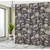 Ambesonne Cartoon Shower Curtain, Animal Map of The World for Cartoon Mountains Forests Happy Atlas, Cloth Fabric Bathroom Decor Set with Hooks, 69″ W x 84″ L, Yellow Green and Pale Blue(White Charcoal)