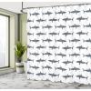 Ambesonne Cartoon Shower Curtain, Animal Map of The World for Cartoon Mountains Forests Happy Atlas, Cloth Fabric Bathroom Decor Set with Hooks, 69″ W x 84″ L, Yellow Green and Pale Blue(Charcoal Grey)