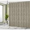 Ambesonne Cartoon Shower Curtain, Forest Secret Swing Old Tree Curly Half Moon Shaped Lamps Butterflies Print, Cloth Fabric Bathroom Decor Set with Hooks, 69″ W x 75″ L, Brown Khaki(Dusk Umber)
