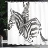 Ambesonne Cartoon Shower Curtain, Forest Secret Swing Old Tree Curly Half Moon Shaped Lamps Butterflies Print, Cloth Fabric Bathroom Decor Set with Hooks, 69″ W x 75″ L, Brown Khaki(Grey White)
