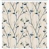 Ambesonne Cartoon Shower Curtain, Forest Secret Swing Old Tree Curly Half Moon Shaped Lamps Butterflies Print, Cloth Fabric Bathroom Decor Set with Hooks, 69″ W x 75″ L, Brown Khaki(Beige Dusk)