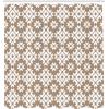 Ambesonne Cartoon Shower Curtain, Forest Secret Swing Old Tree Curly Half Moon Shaped Lamps Butterflies Print, Cloth Fabric Bathroom Decor Set with Hooks, 69″ W x 75″ L, Brown Khaki(Beige White)
