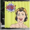 Ambesonne Cartoon Shower Curtain, Tale Castle Scenery in Floral Garden Girls Fantasy Picture, Cloth Fabric Bathroom Decor Set with Hooks, 69″ W x 70″ L, Pink Blue(Marigold Yellow)